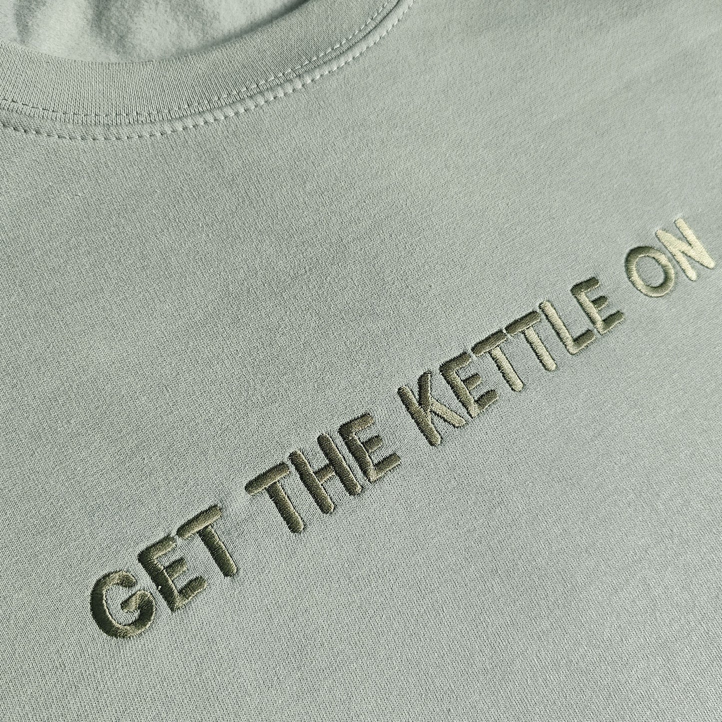 Get The Kettle On Embroidered Tee