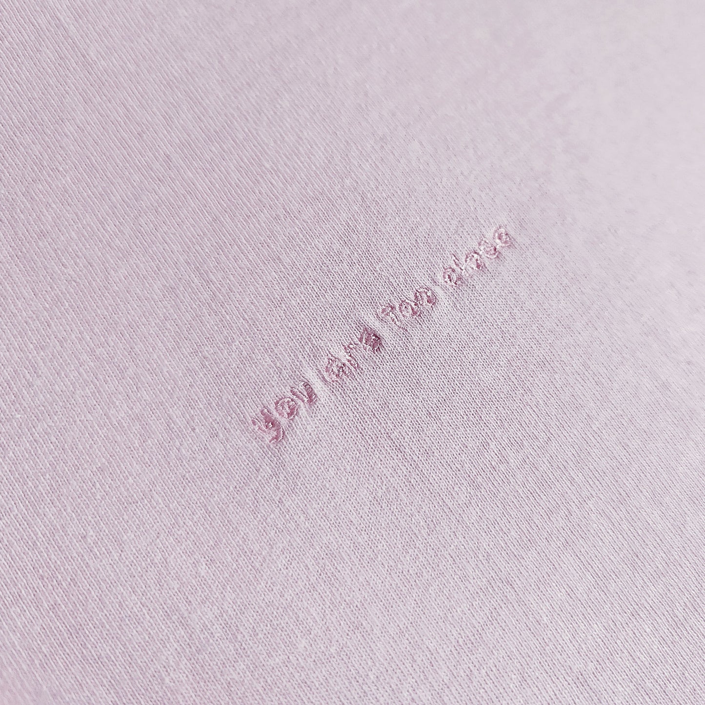You Are Too Close Embroidered Tee