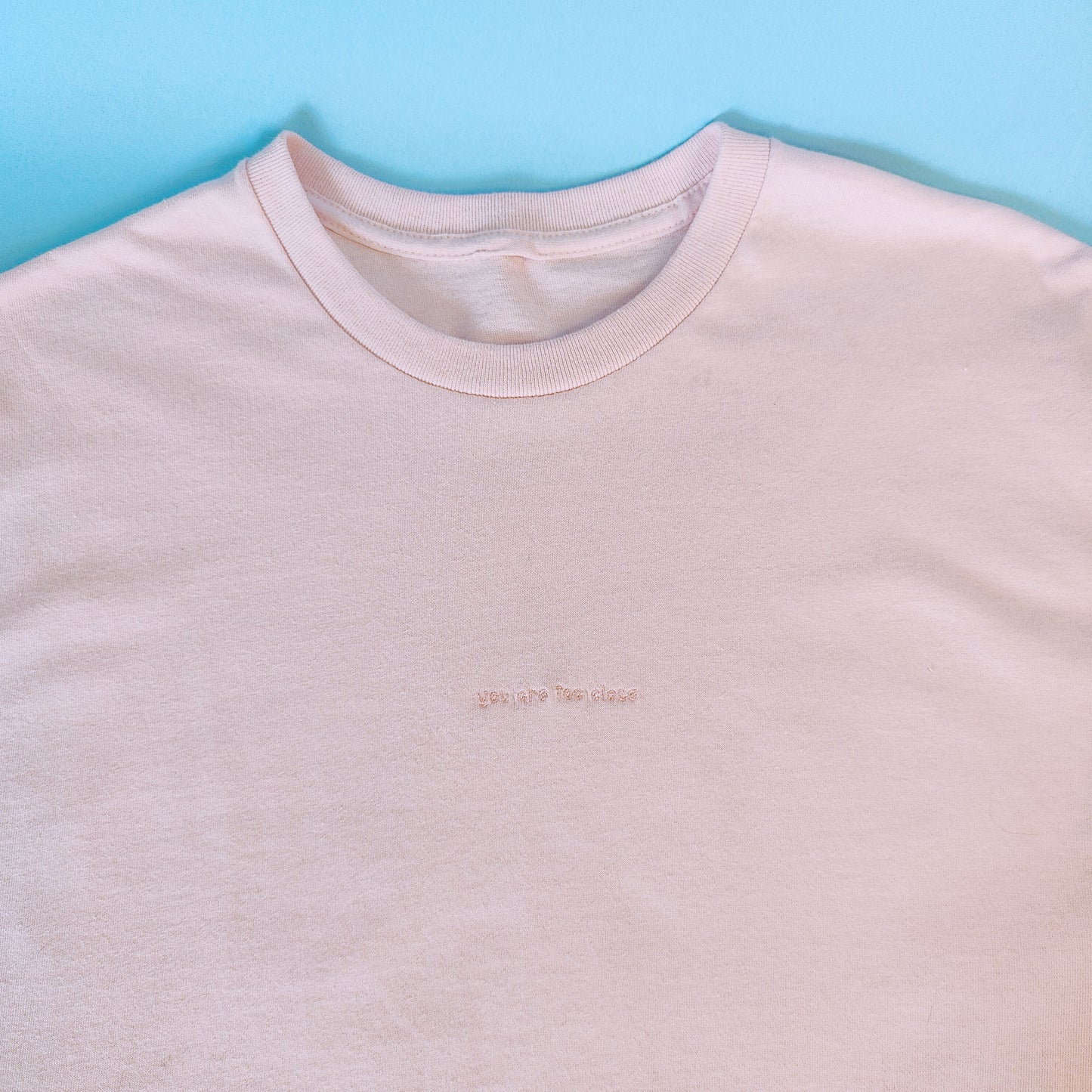 You Are Too Close Embroidered Sweatshirt