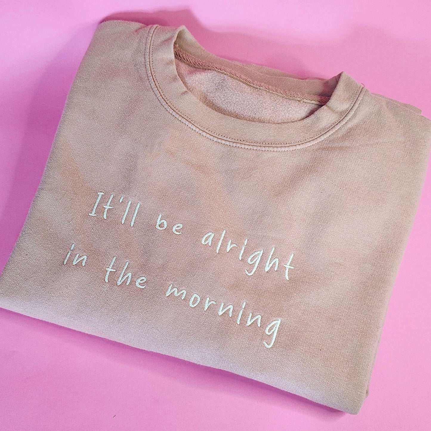 Alright In The Morning Embroidered Sweatshirt