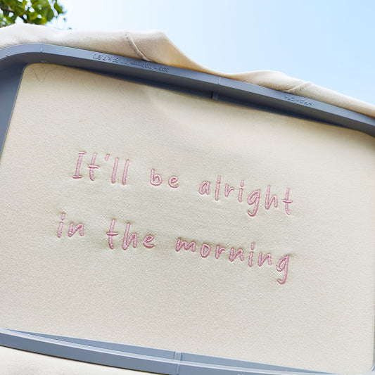 Alright In The Morning Embroidered Tee